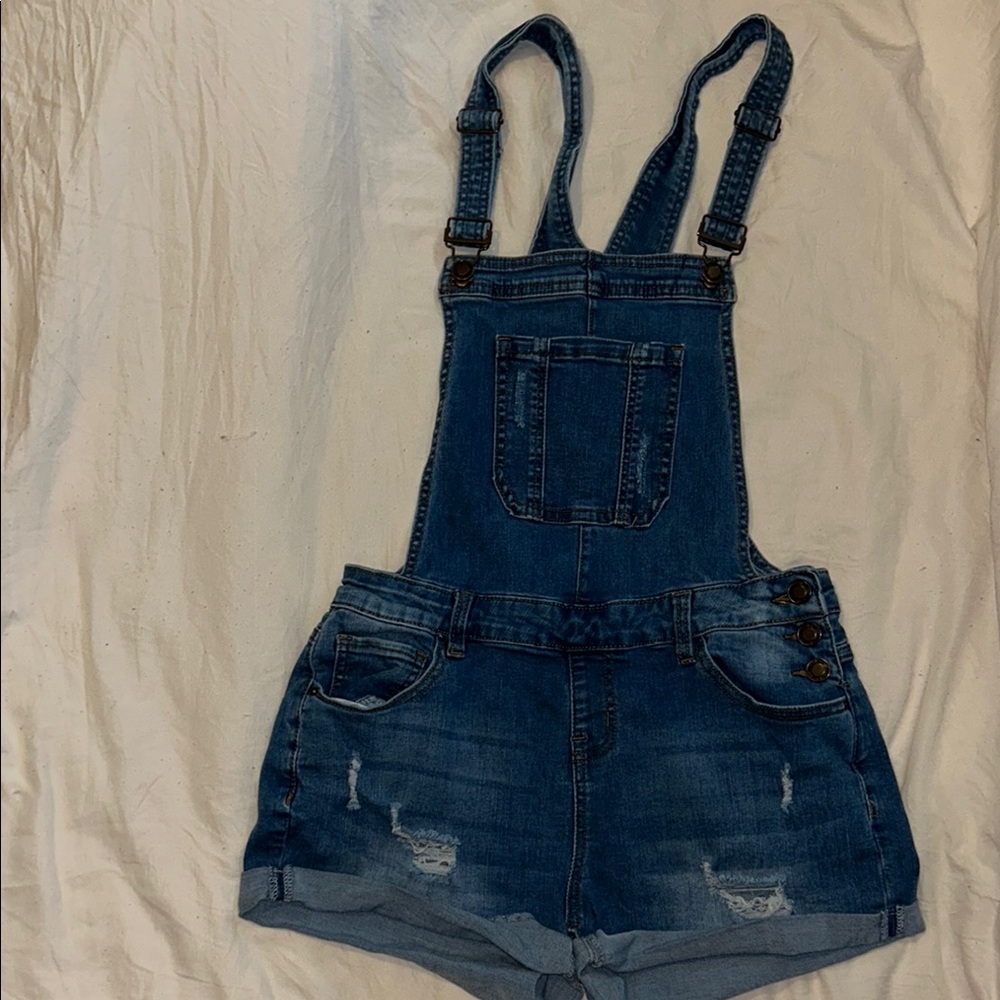 Angel Kiss Blue Denim Overalls